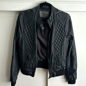 Ci Sono Black Leather Jacket